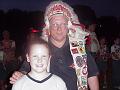 Sleeping Cub Stephanie with Chief Shawn Roach Buckeye